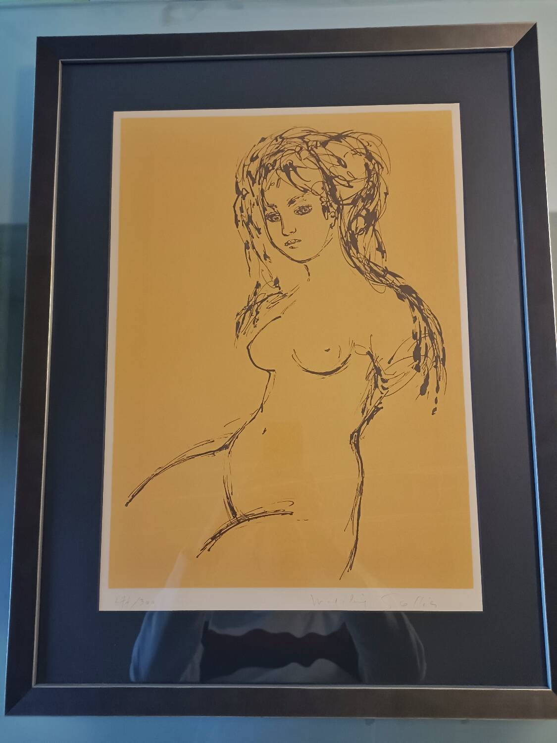 Lithograph by Madeleine Scellier - signed and numbered - Young girl