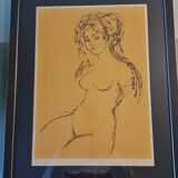 Lithograph by Madeleine Scellier - signed and numbered - Young girl