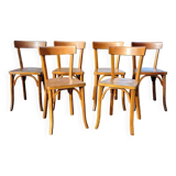 6 Baumann n°55 chairs from the 1950s