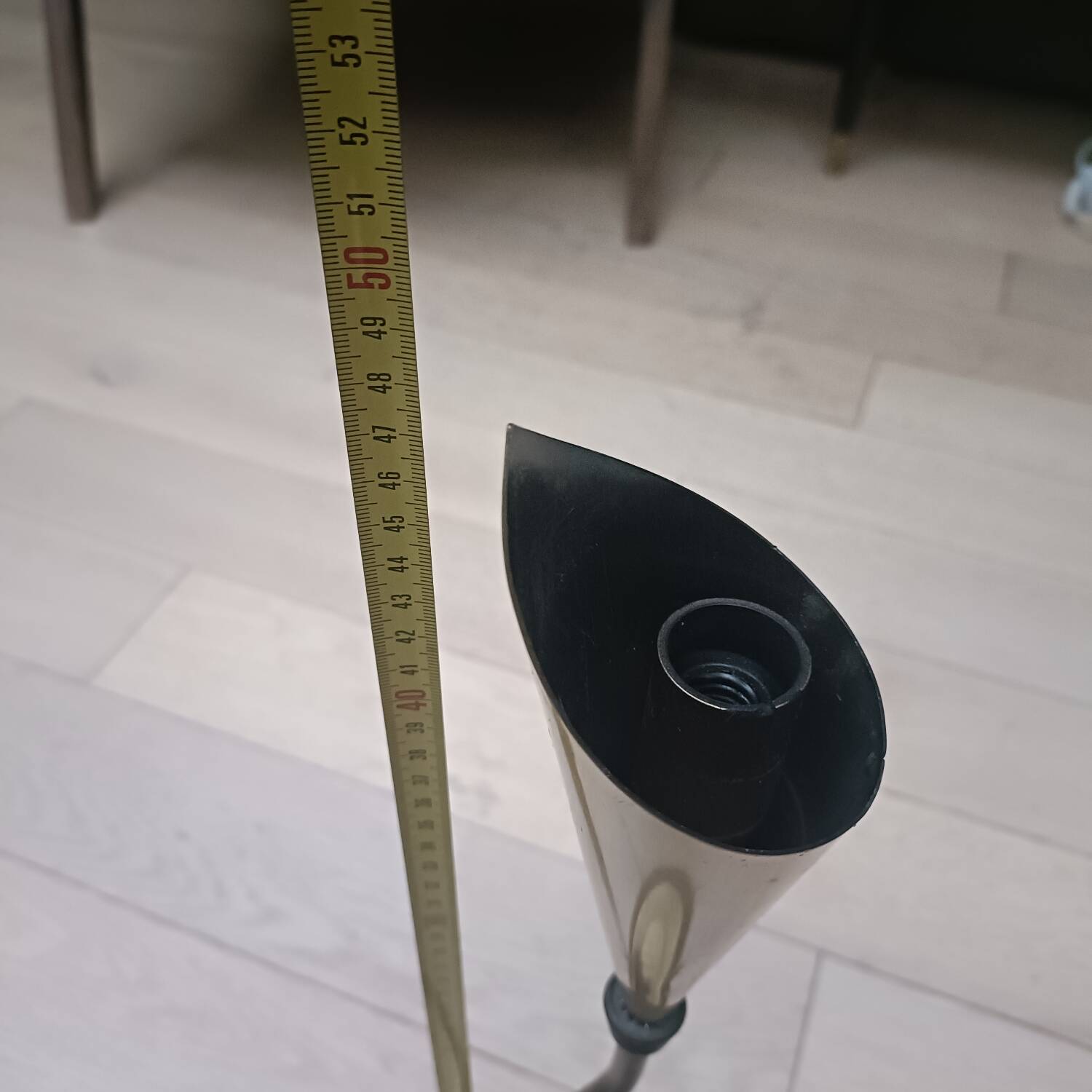 Vintage gold cone lamp