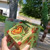 Hand-painted nesting boxes in the 90s