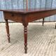 Antique farmhouse table in solid cherry wood with 4 drawers