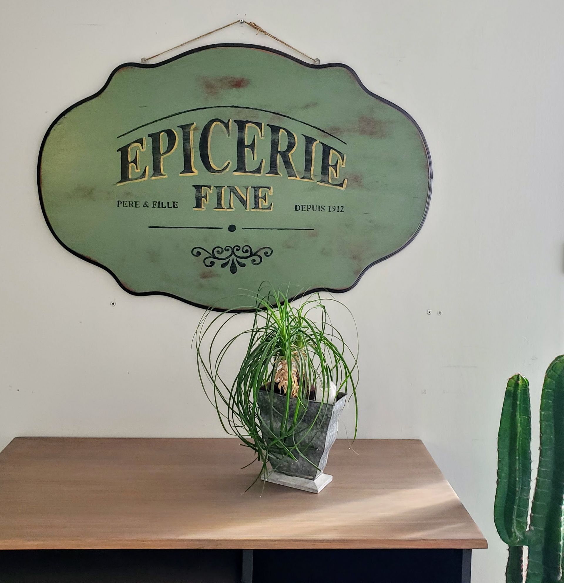 Hand-painted vintage sign