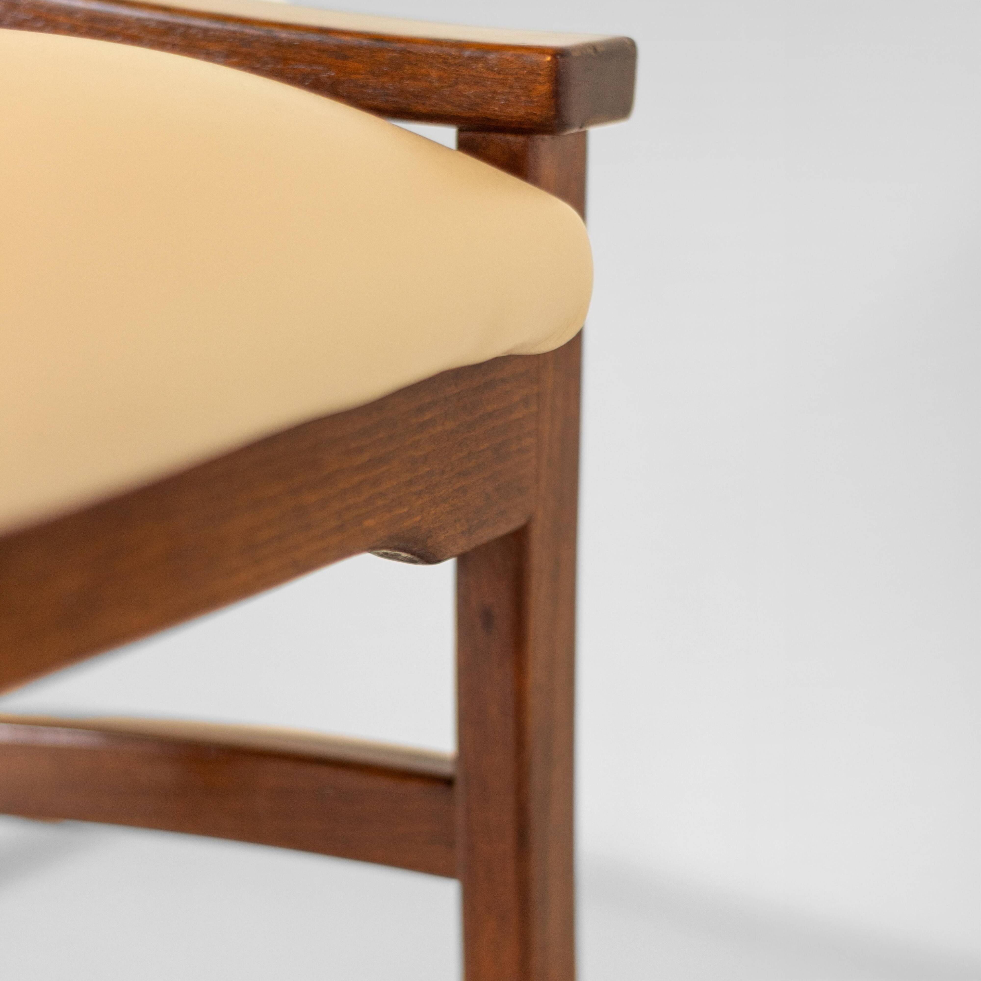 Mid-Century Modern Cavatorta Wood Dining Chairs, Italy 1960s