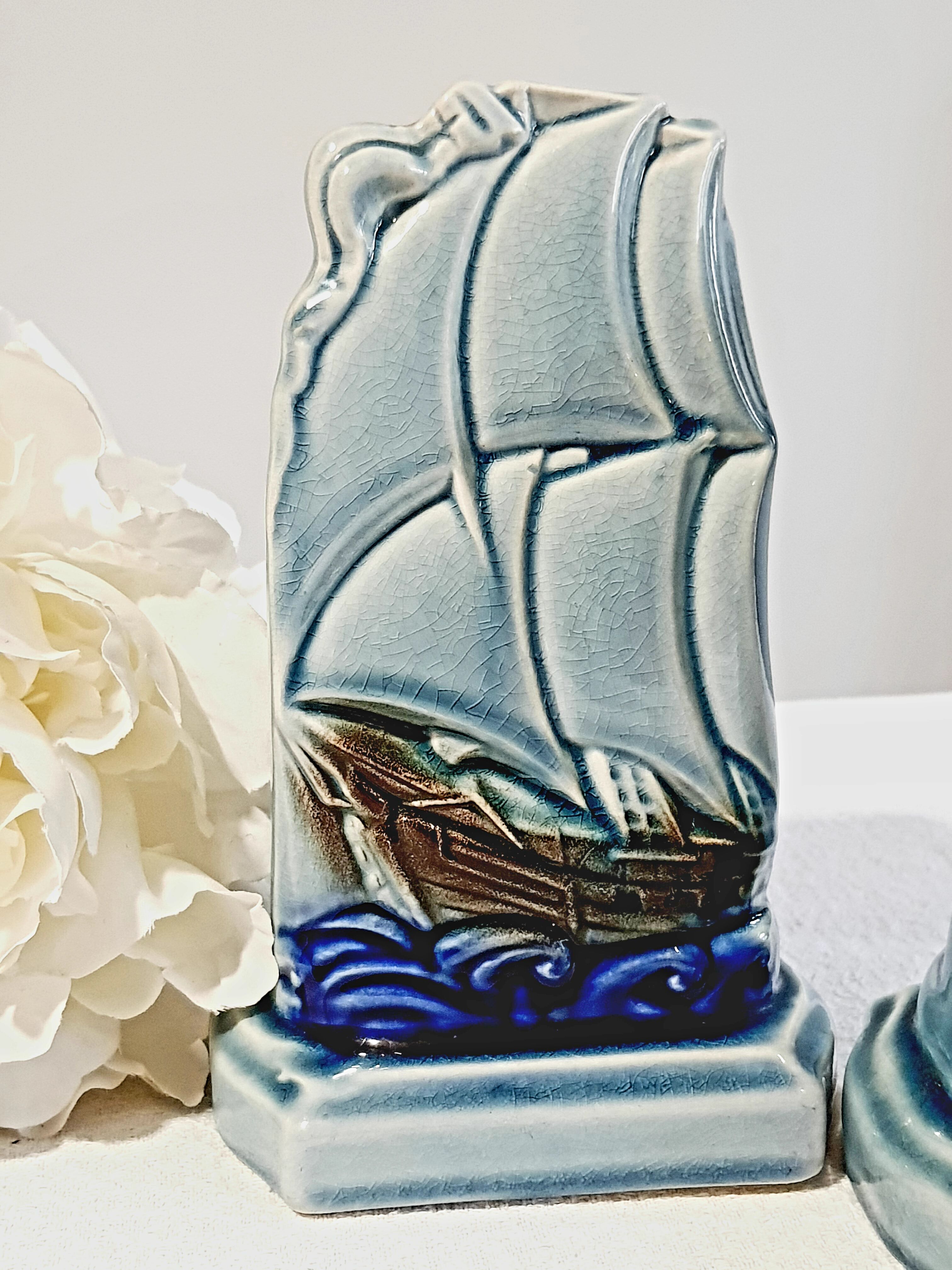 Pair of soliflores boats in dabr Sarreguemines ESDEVE