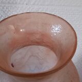 Magnificent pair of glass paste vases signed LEGRAS ruby model