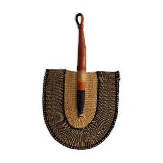 Bolga Eventail classic and orange handmade mural