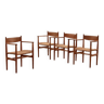 Hans Wegner Ensemble de salle à manger et chaise modèle CH37 fabriqué par Carl Hansen & Søn