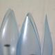 Pair of Blue Lamps edited by Rougier, France, circa 1970