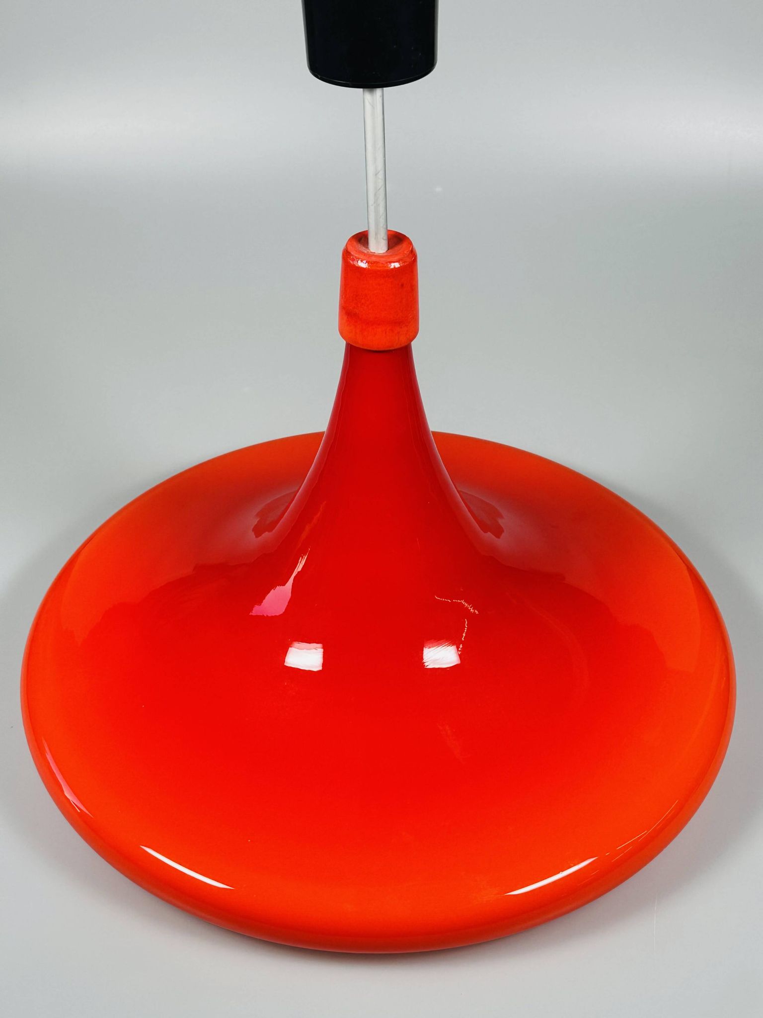 1960s/70s UFO Ceiling Lamp Hanging Lamp by Doria Leuchten Glass Space Age