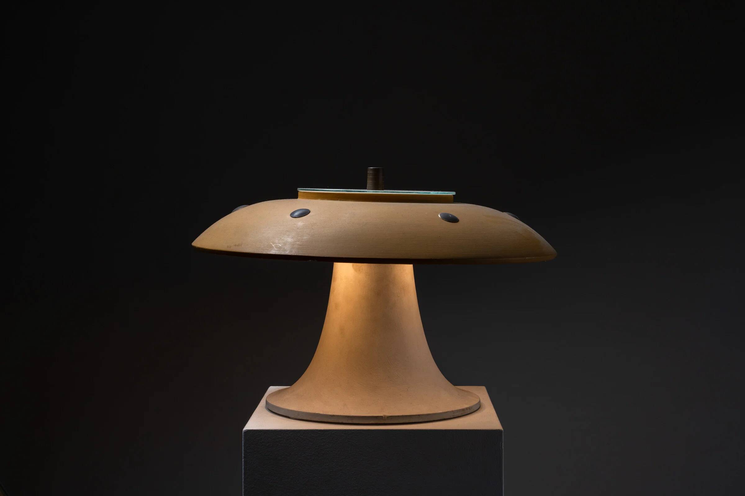 Huge vintage mushroom table lamp, 1960s