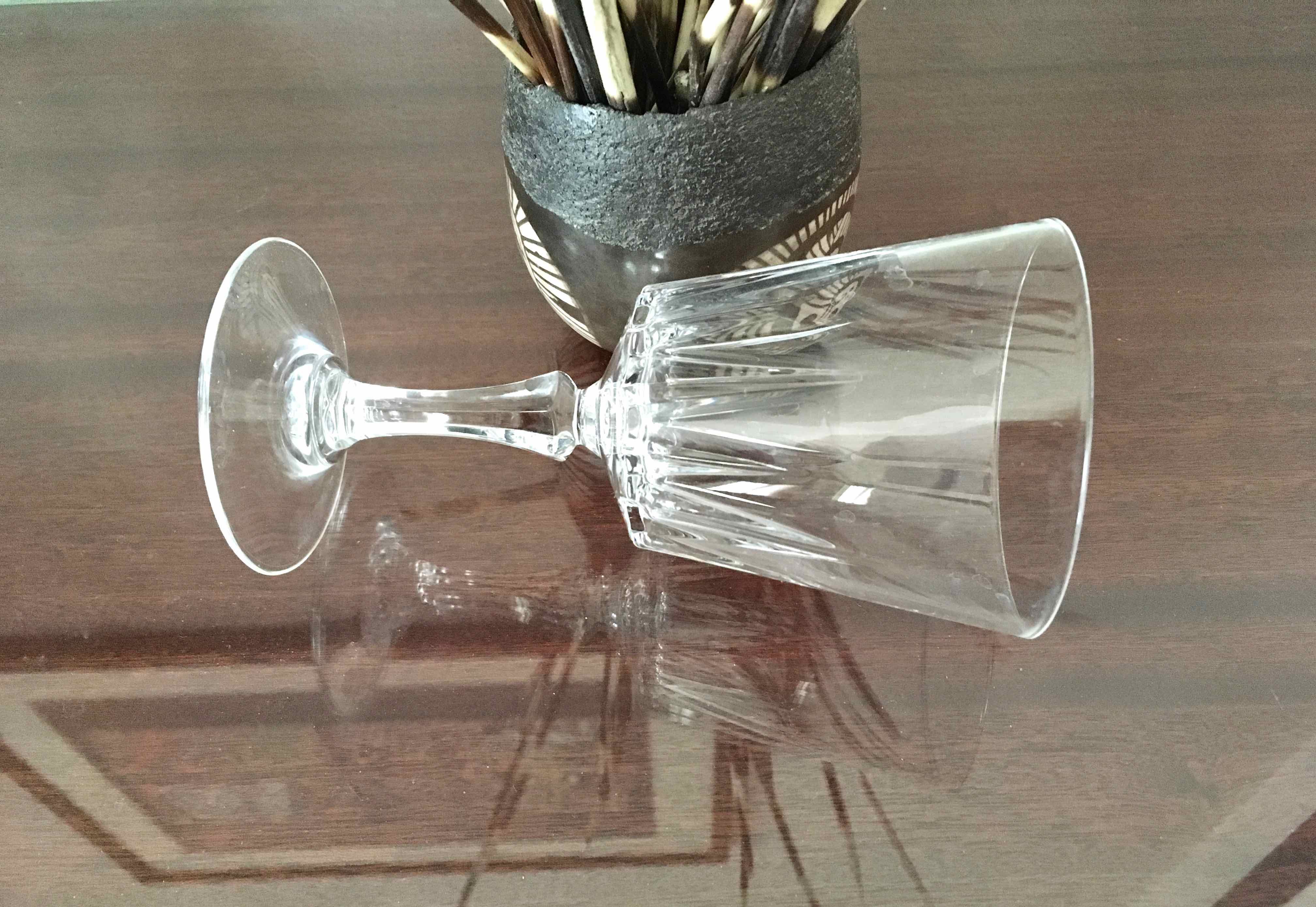 Set 12 crystal wine glasses from Arques 1970