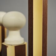 Wooden column coat rack  1965