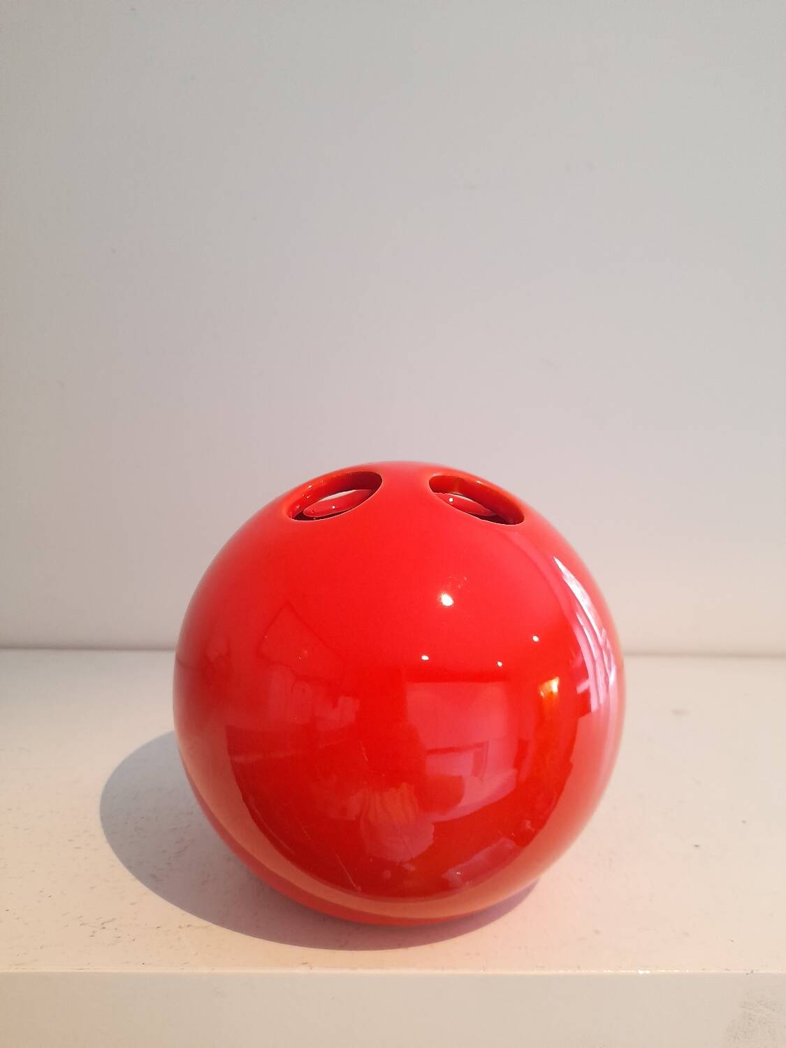 Vase with flowers, Italian design ceramic.