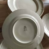 Antique gien table service – niderviller model – exceptional set