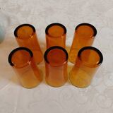 Large vintage Duralex orangeade glasses