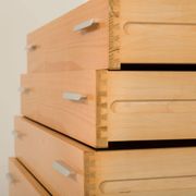 Rare Kai Kristiansen 3 bay wall unit in beech, 1970s