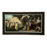 A. De Cramer. Large painting. "Biblical scene"