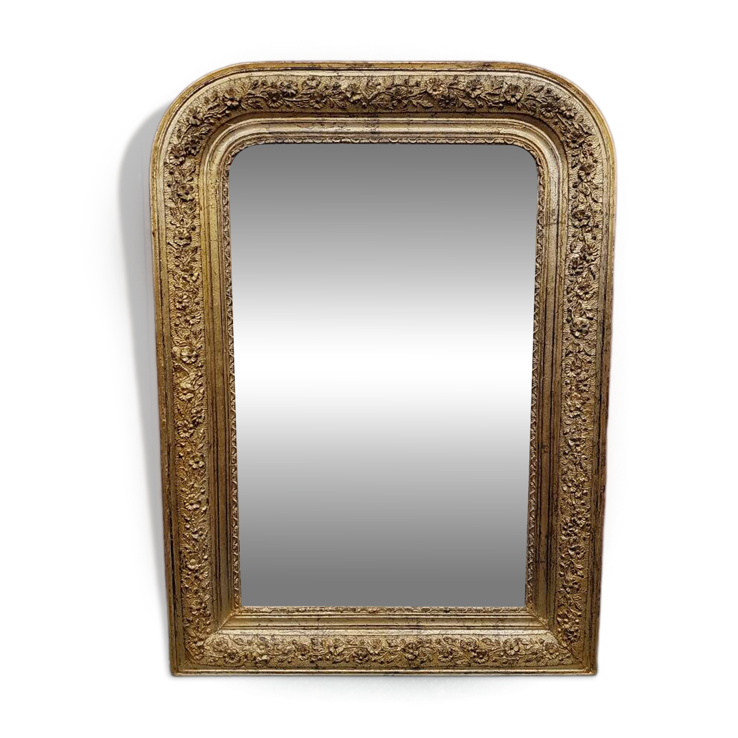 small gilded mirror in Louis-Philippe style circa 1880