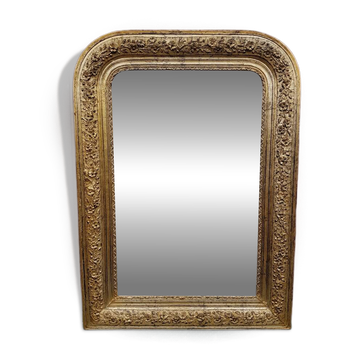 petit miroir doré de style louis-Philippe vers 1880