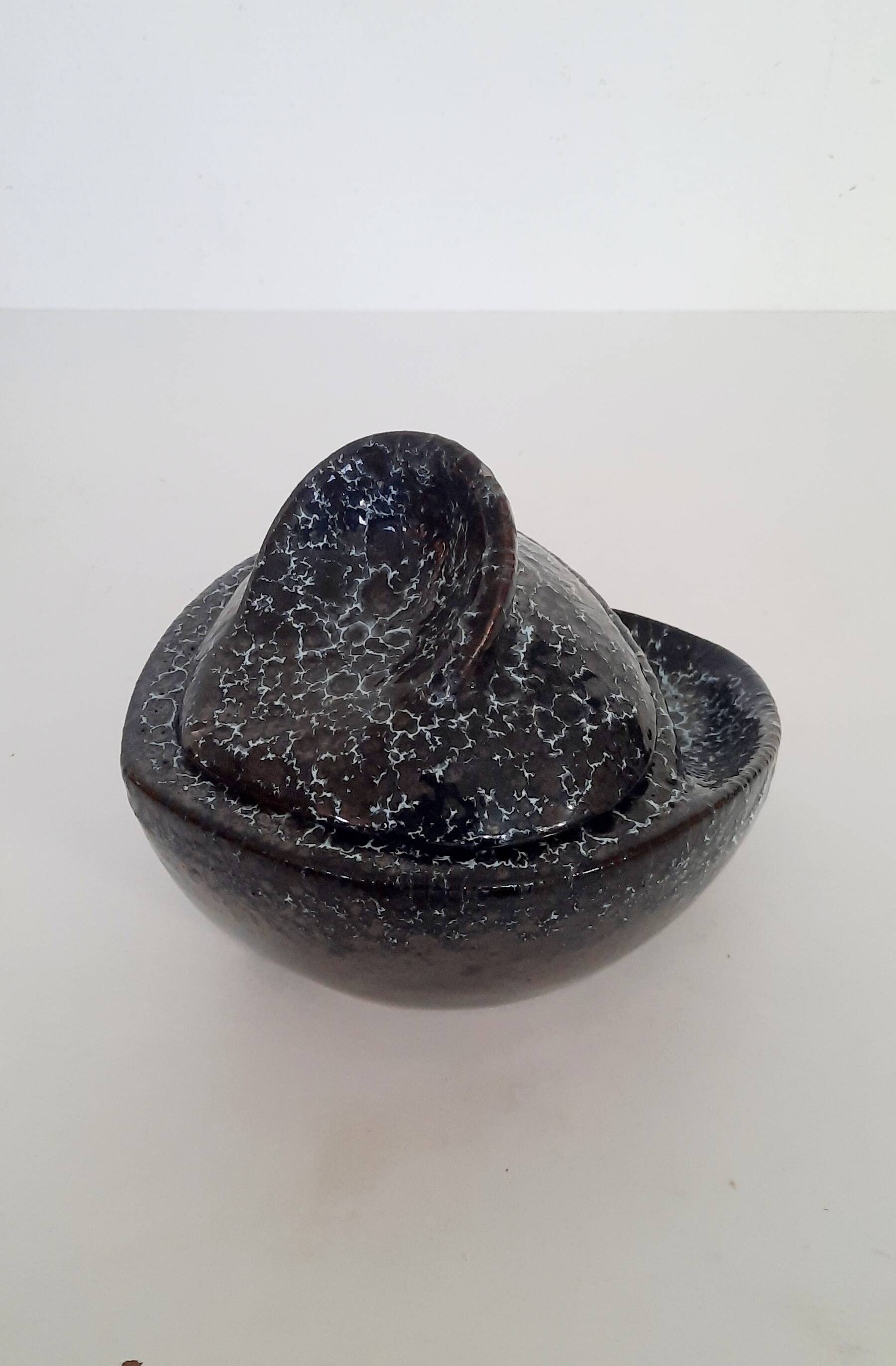 Pot à tabac porte pipe années 50-60