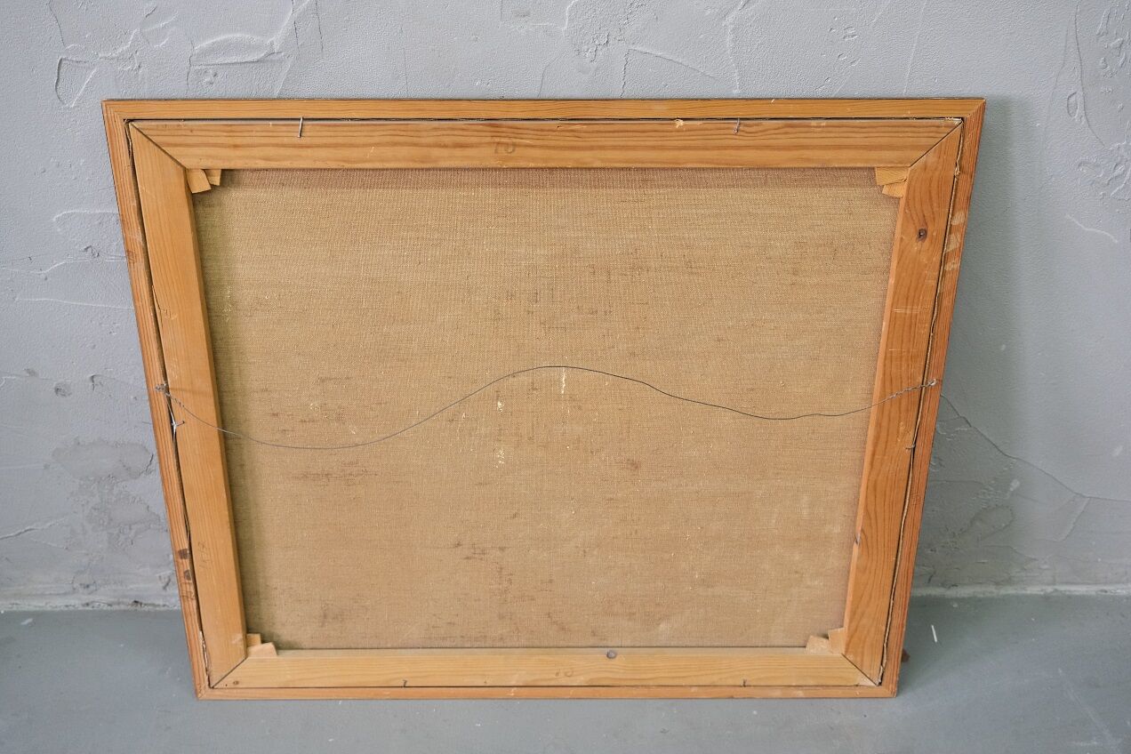 Erik Ström, Swedish Impressionist Painting, Oil on Canvas, Framed, 1962.
