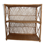 Rattan shelf