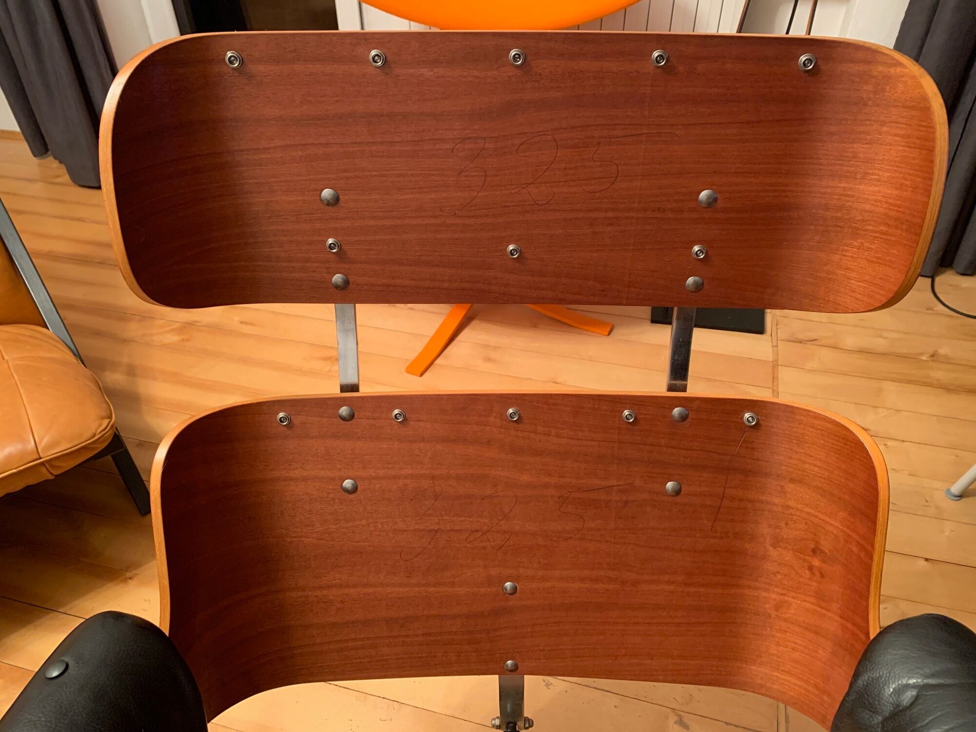 Armchair with footstool by Martin Stoll, Stoll Giroflex, Switzerland, 1960s.