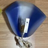 Blue glass wall lamp, Scandinavian design, 1950s.