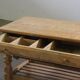 Vintage 1960s Danish oak coffee table, brutalist mid-century, style of Kjærnulf