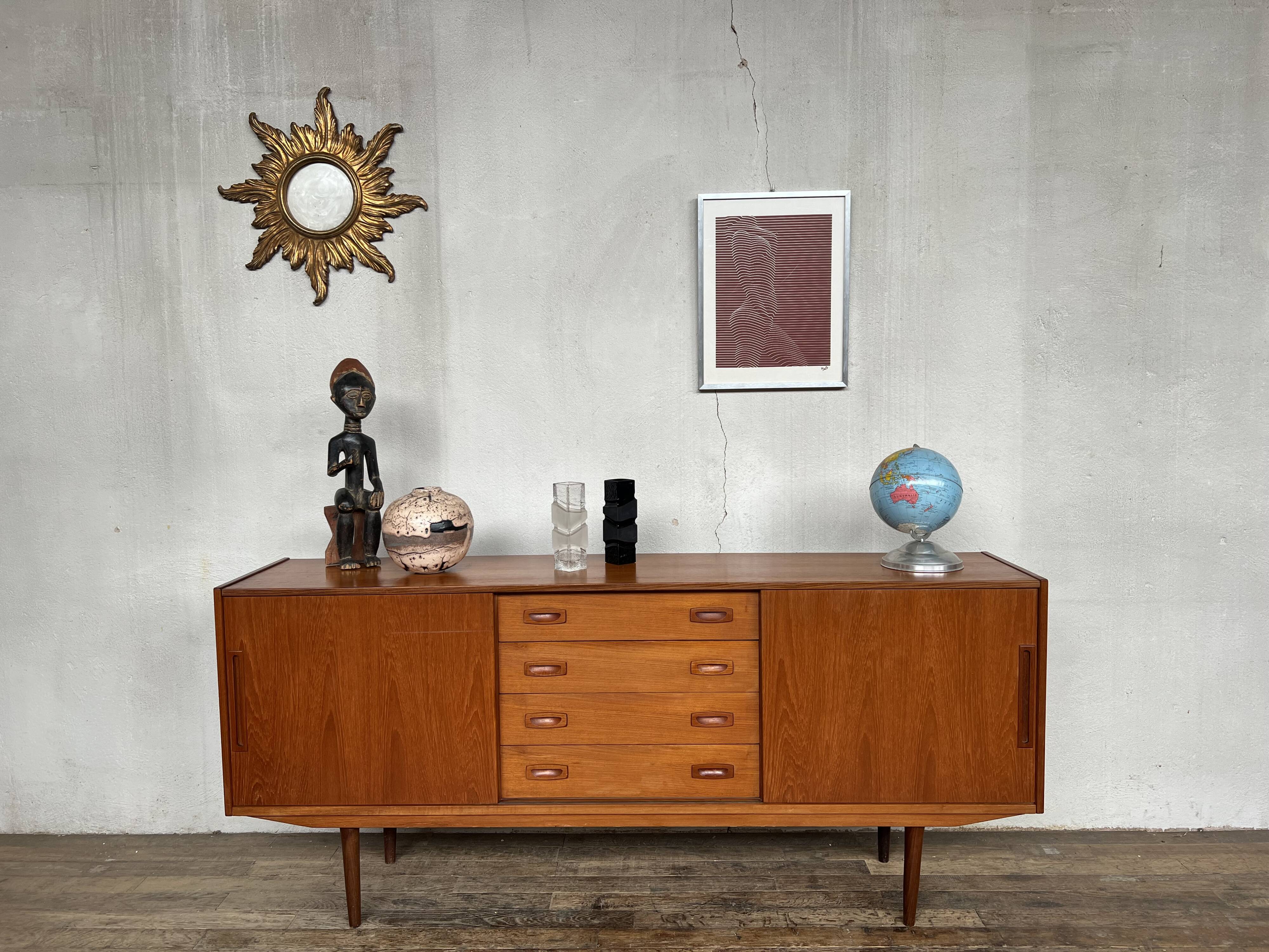 Scandinavian sideboard in vintage teak design 1960