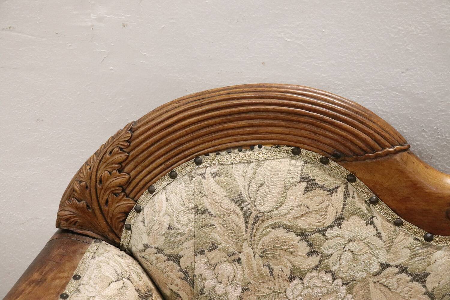 Antique 19th Century Walnut Sofa