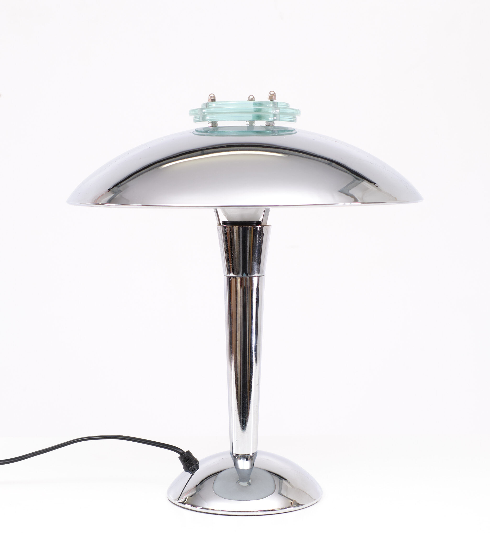 Lampe de table chromée Tokyo Bauhaus des années 1980 Japon
