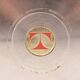 Tecno Design round steel ashtray, 70s