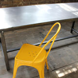 Industrial metal table of the 50s