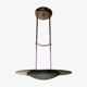 Suspension moderniste en verre, 70's