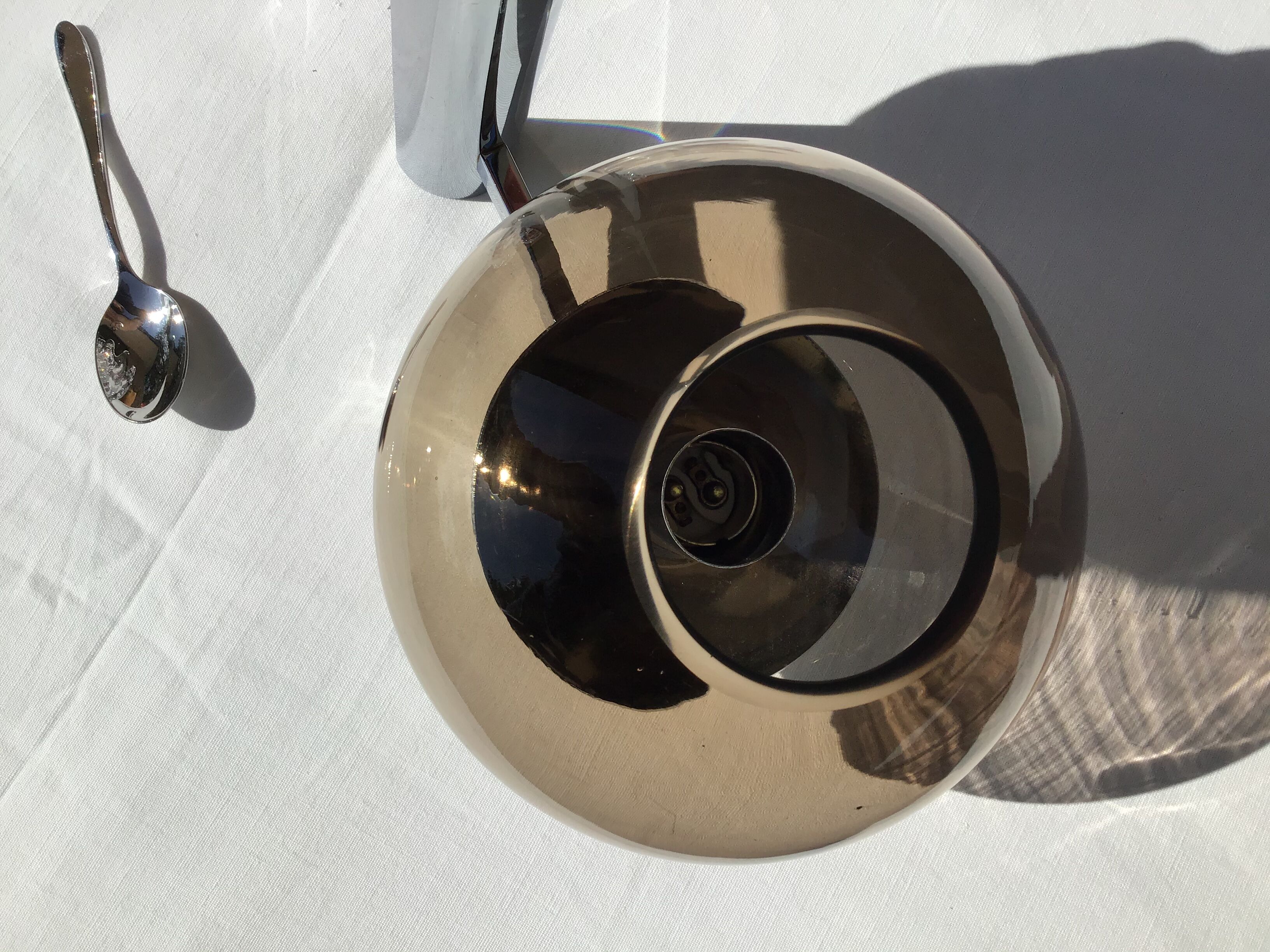 Sciolari smoked globe sconce 1970