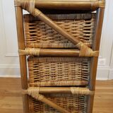 Rattan chest of drawers