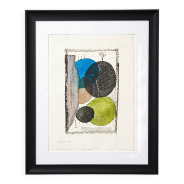 Original Abstract Drawing Bertrand Mugabure