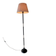 1960s floor lamp in brass and black lacquered steel