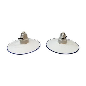 Set of 2 industrial hanging lamp