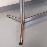 Vintage ceramic and chrome metal coffee table from the 70s