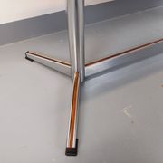 Vintage ceramic and chrome metal coffee table from the 70s