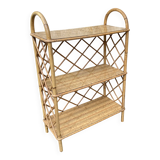 Vintage rattan shelf