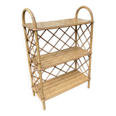 Vintage rattan shelf