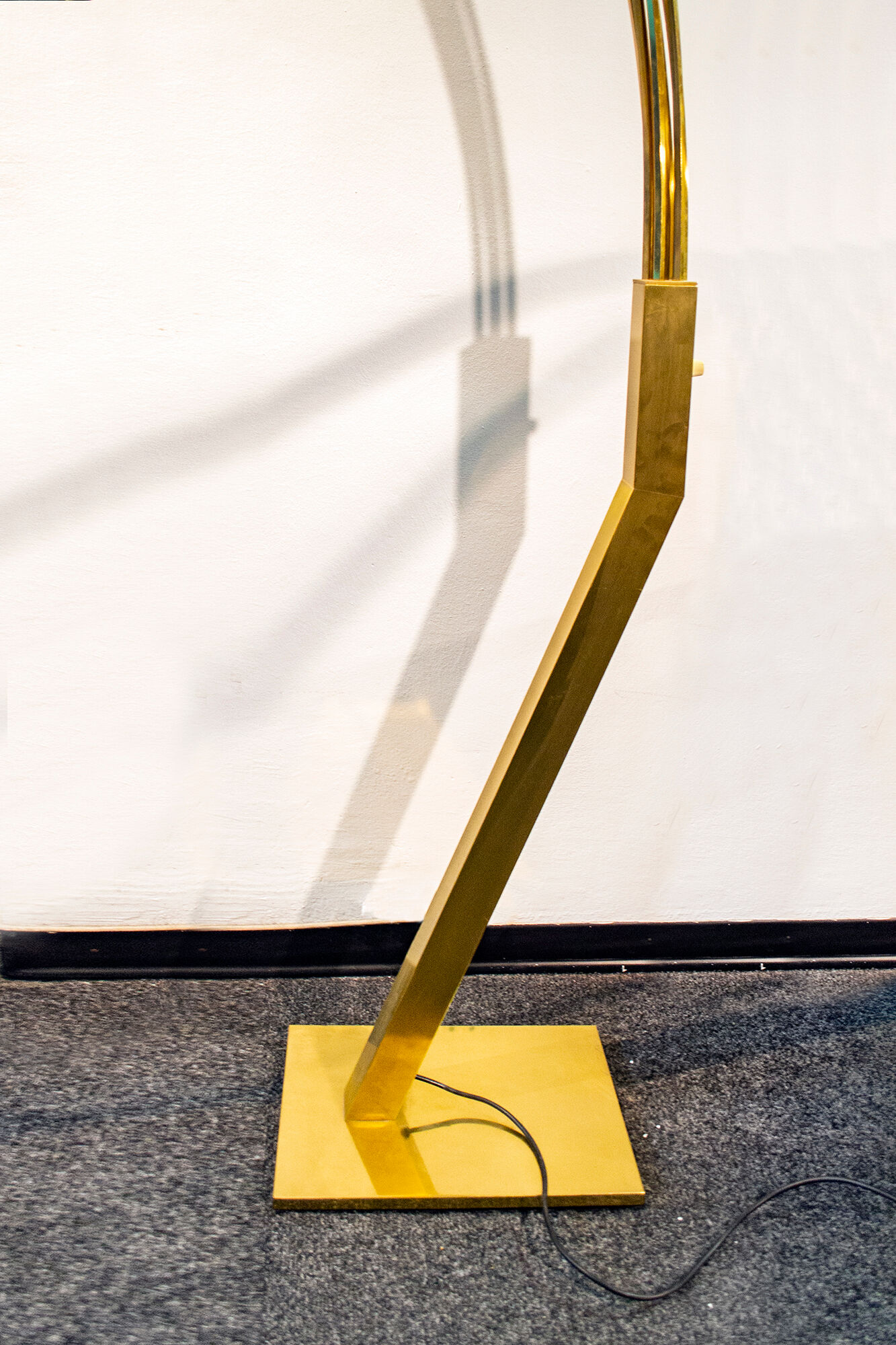 Brass floor lamp with seven lights Italy 70s