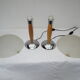 Paire de lampes de table champignons