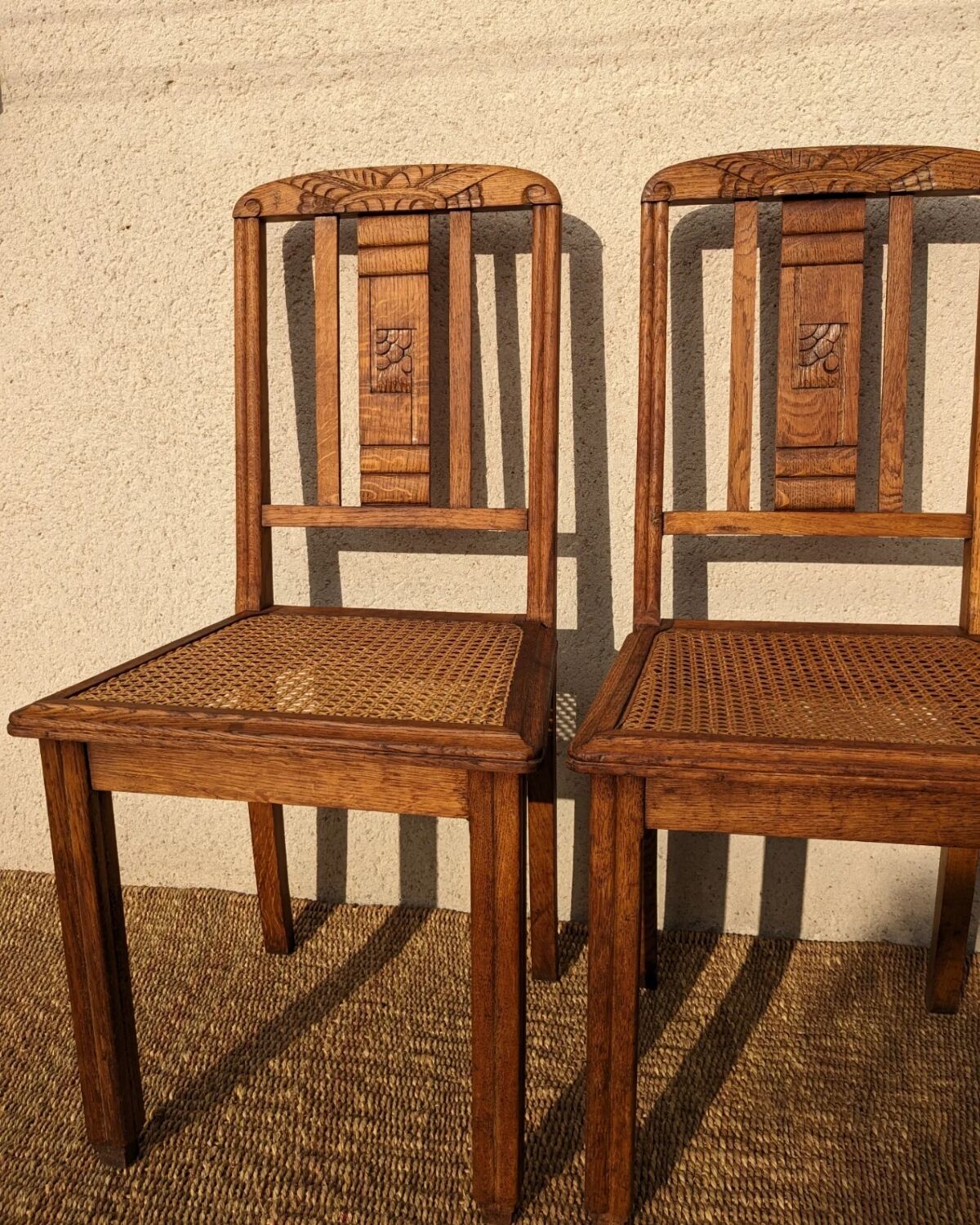 Set of 2 Art Deco chairs