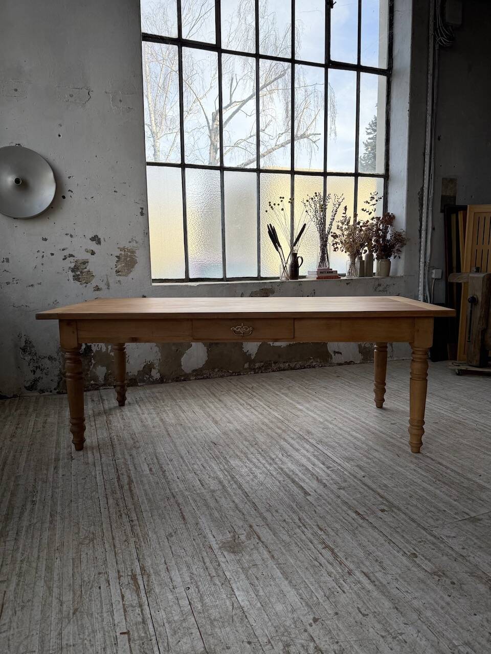 Table de ferme en merisier