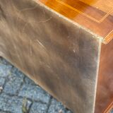 Vintage Inlay Wood Chest of Drawers in the Style of Louis XIV